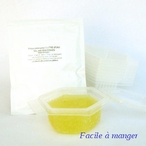 Kit pour reconstituer 24 cups de 125 ml eau gélifiée